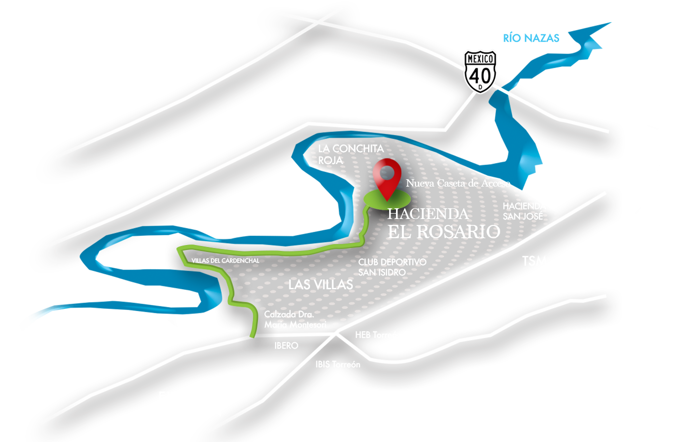 Mapa de ubicación Hacienda El Rosario